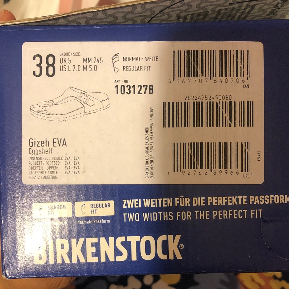Birkenstock White Thong Sandals - Picture 5 of 5